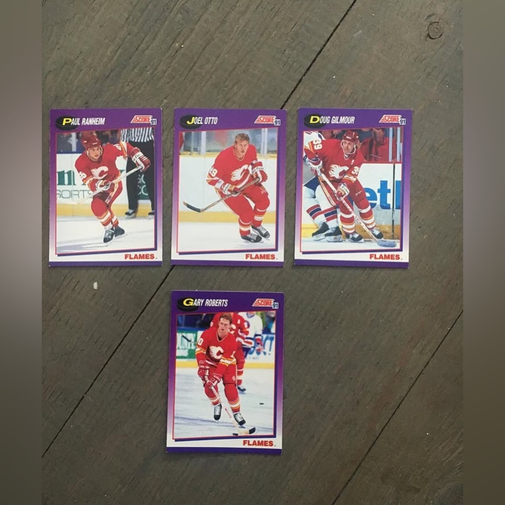 1991 Score Hockey card lot- Calgary